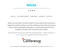 Tablet Screenshot of nzlsa.co.nz